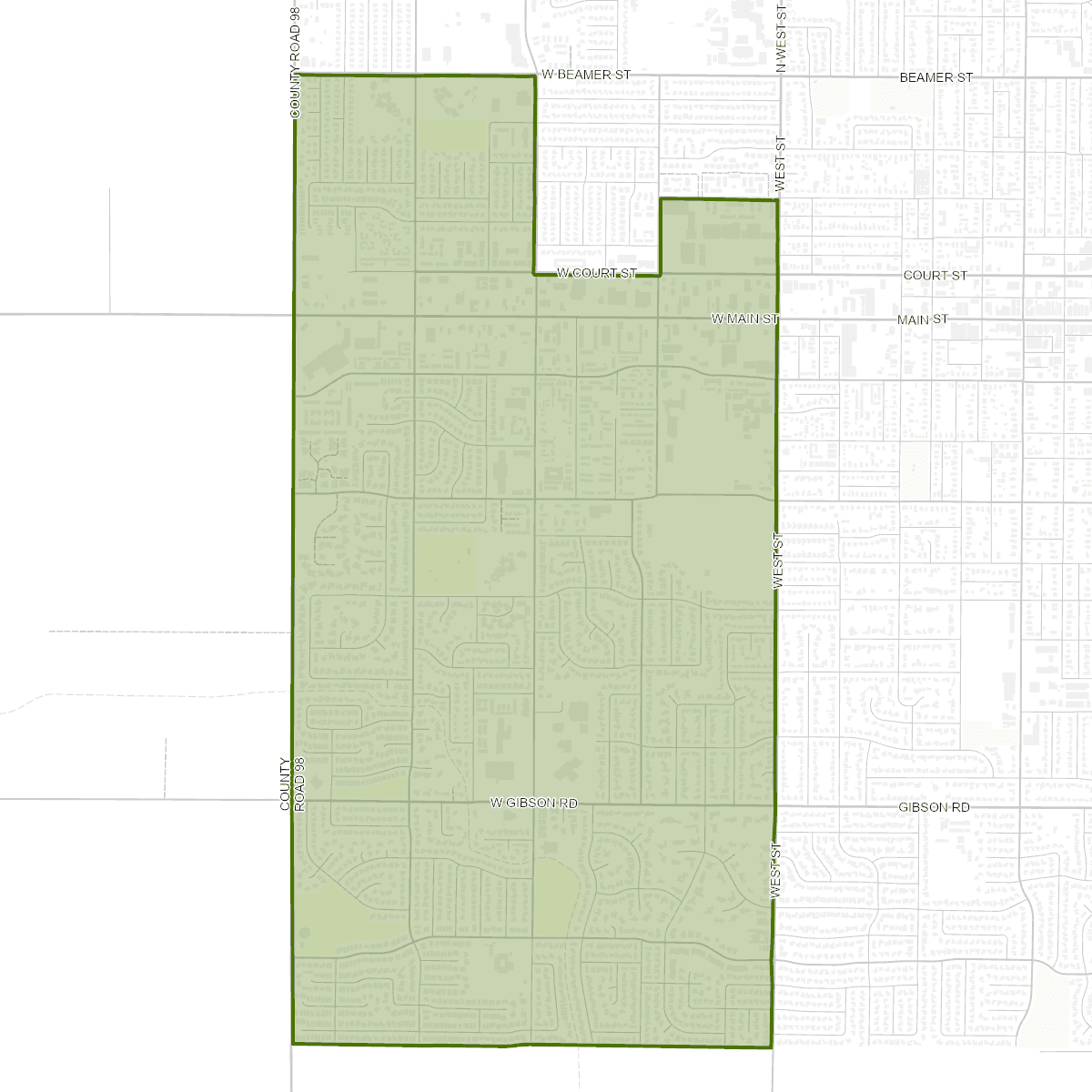 City Council District 1 border