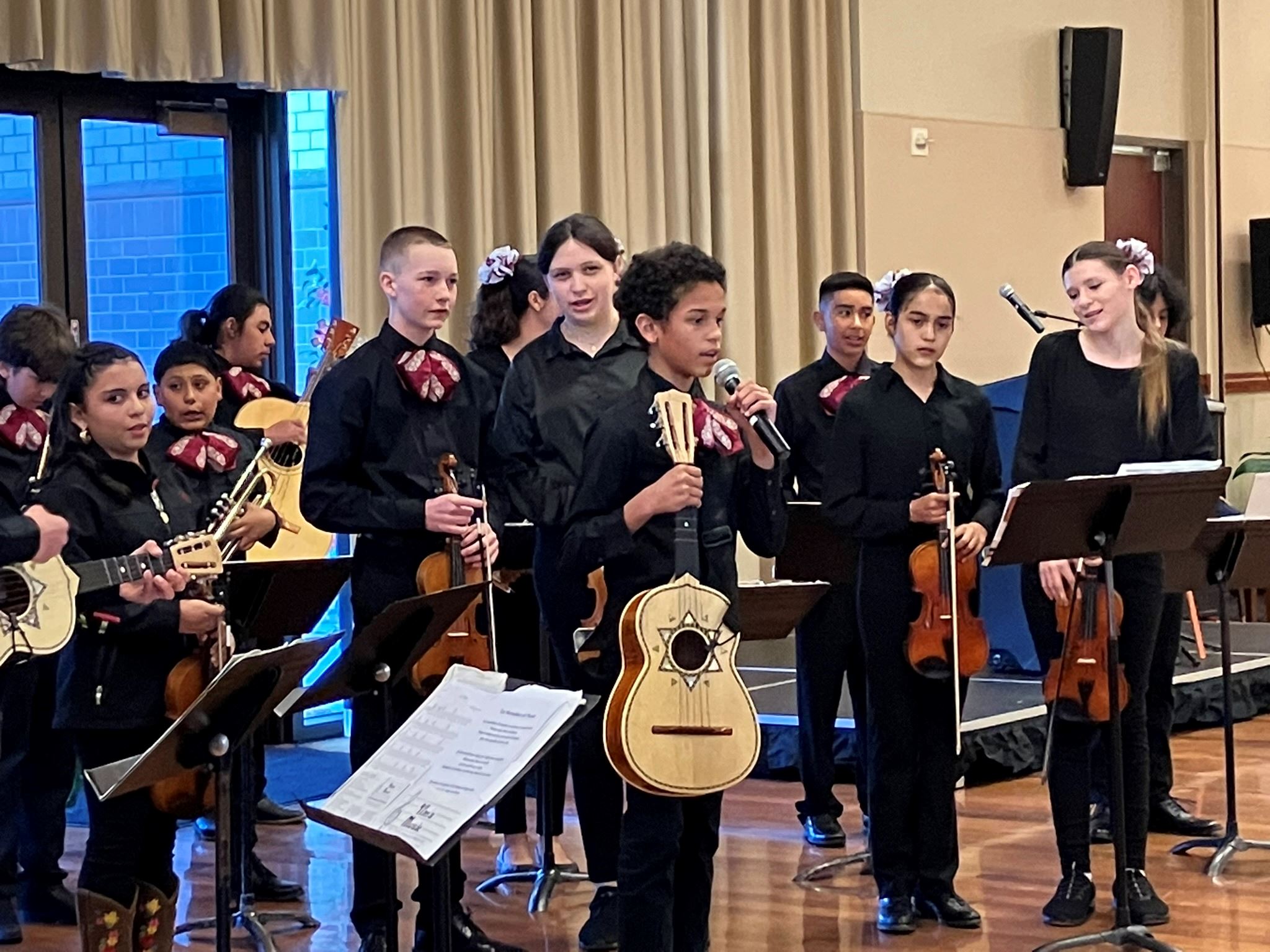Children playing instruments