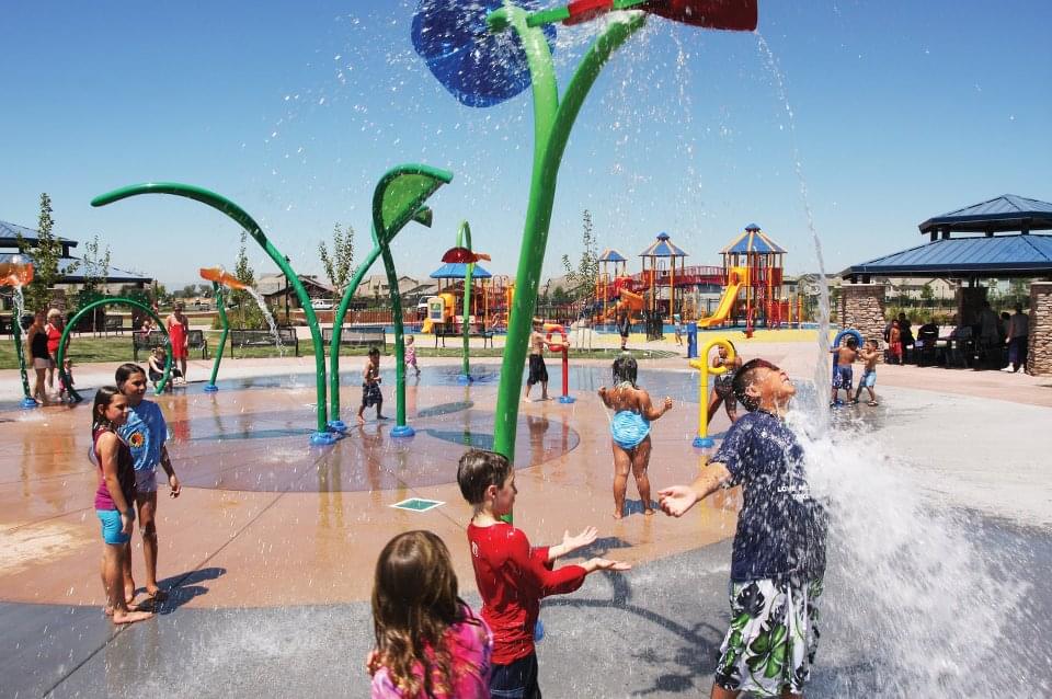 Kids at a Splash Pad