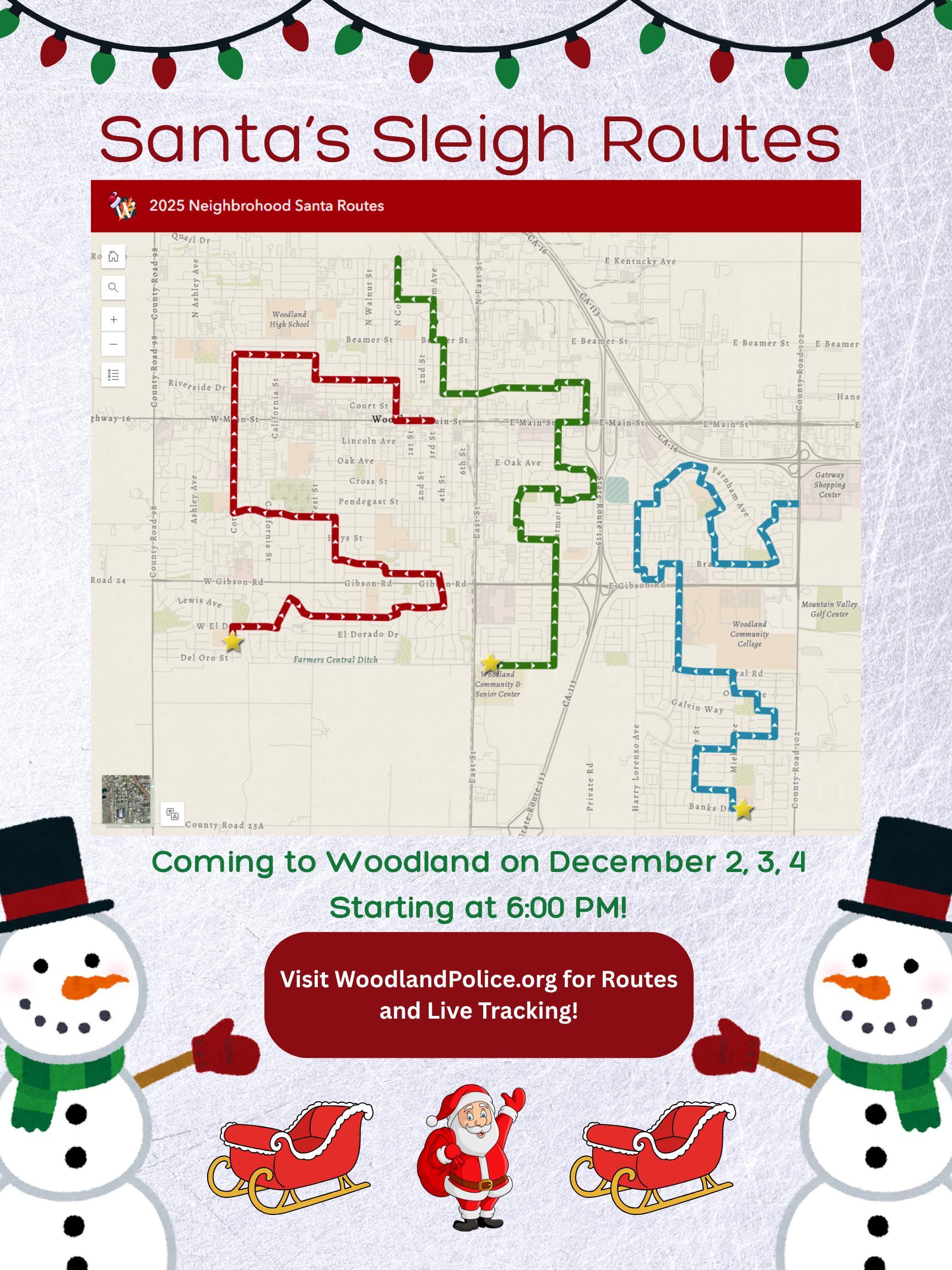 Neighborhood Santa Map 2025