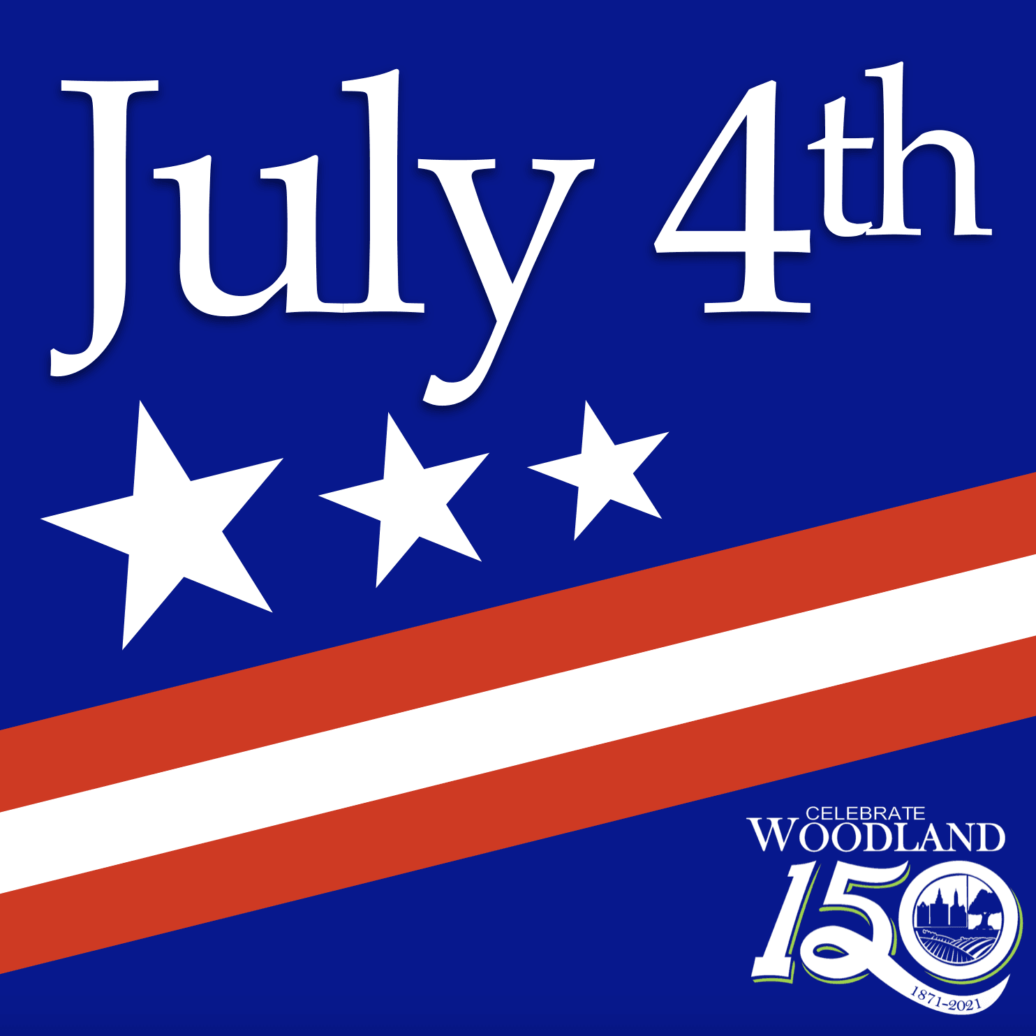 July 4 icon City of Woodland