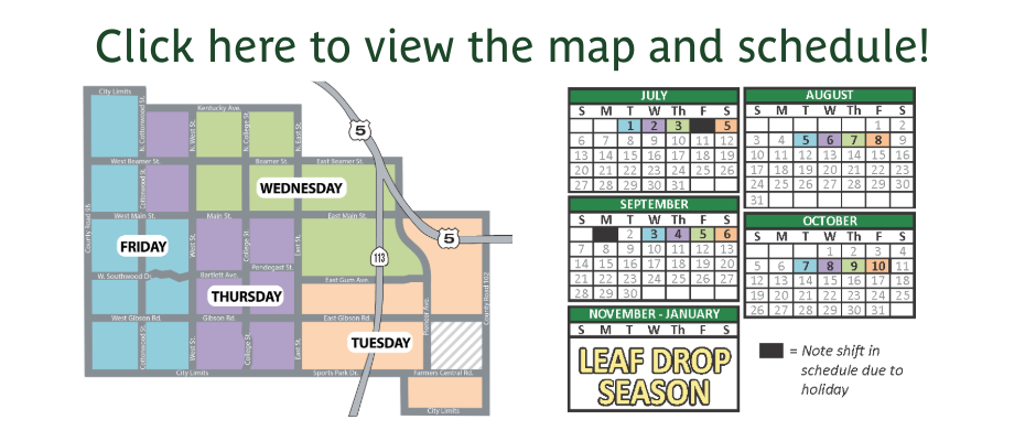Click here to see the Green Waste Street Pile Services Map and Schedule
