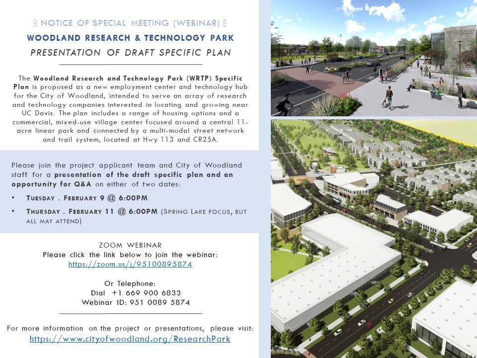 Community Presentations Woodland Research and Tech Park