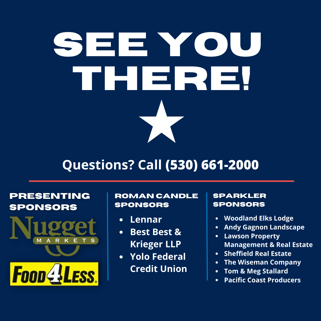 Woodland July 4th 2022 Sponsors Thank You